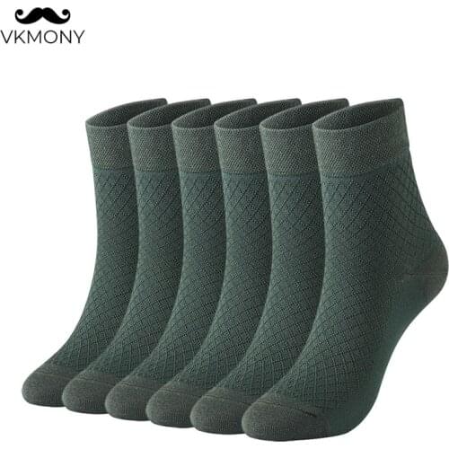Men cotton socks lattice pattern color man socks brand socks large size men socks (EU 39-46) (US 7.0-12.0) VKMONY