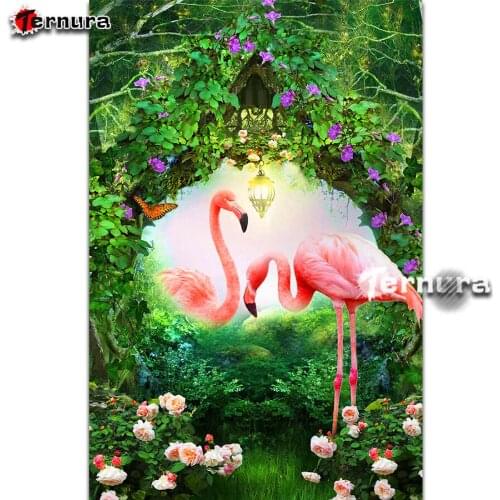 Diamond painting set Flamingo 5d diy handmade embroidery Animal birds flower kit full square round drill Cross Stitch home decor