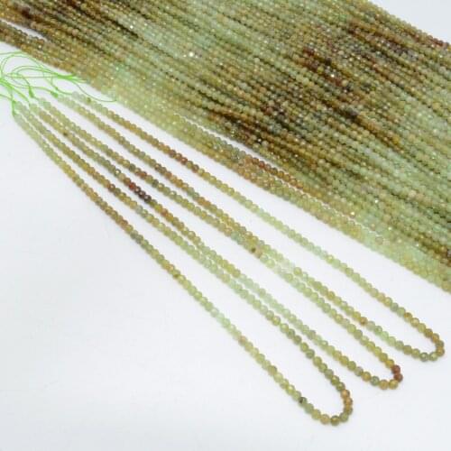 Natural Andradite Garnet Faceted Round Beads 3.2mm, Selected Color