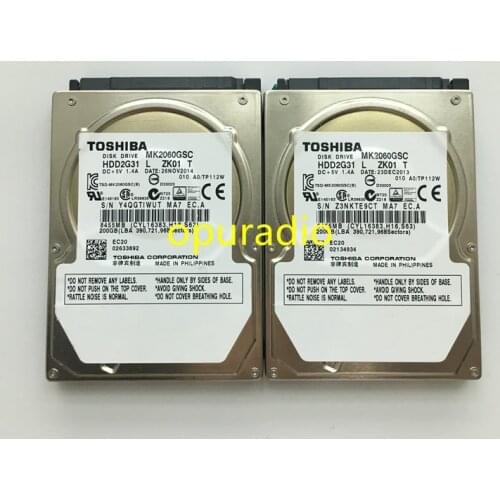 New Disk drive MK2060GSC HDD2G31 Y ZL01 DC+5V 1.4A 200GB For BM W Car radio HDD navigation systems