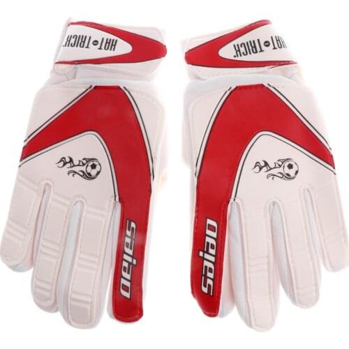 Soccer Goalie Goalkeeper Gloves Pro Football Finger Saver For Junior / CHILDREN