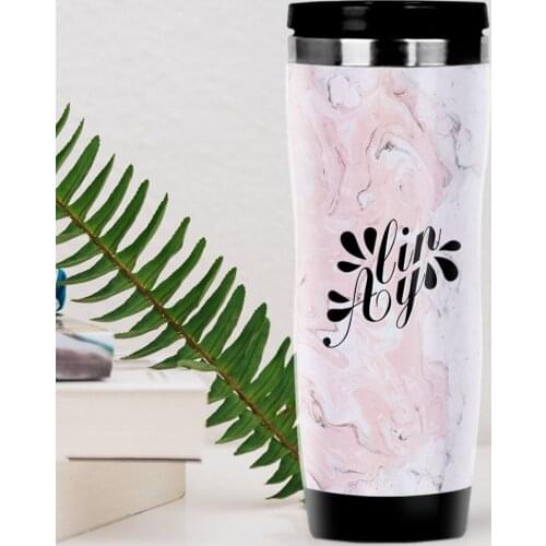 Personalized Marble Pattern Steel Thermos Cup-7