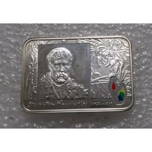 Polish 2004 Painter Vespianski 20 Zloty Refined Color Commemorative Silver Coin Real Rare Silver Original Coin