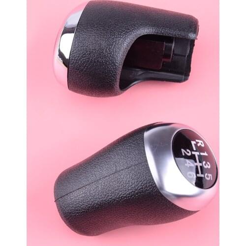 43711-A5200 6 Speed Shifter Lever Handball Gear Head Matte/Chrome fit for Hyundai Elantra GT I30 MT 2012 2013 2014 2015 2016