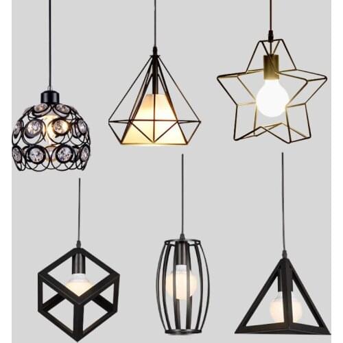 Modern Pendant Lights Minimalist Restaurant Lamps North American Industrial Pendant Lamp Dining room Decoration Lghting E27