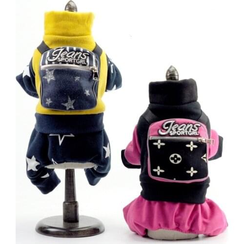 Warm Winter Dog Coats Soft Cotton Fleece Wear Autumn Jackets Winter Coats Lovely Small Pets Suppliers Clothes Christmas