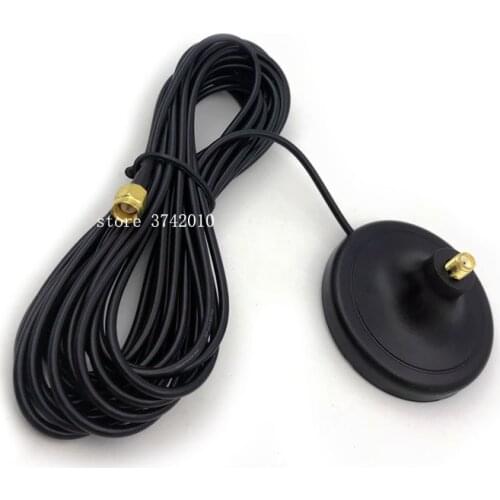 Wifi magnetic base extension antenna for GSM GPS Module Antenna RG174 SMA Male 3M 5M