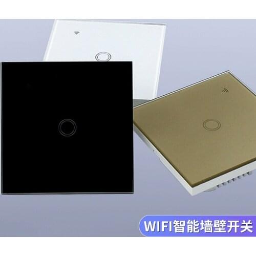 Smart home WiFi Smart Wall Switch Voice Control Mobile Phone Remote Control 86 Type Zero Fire Line Smart Touch Switch