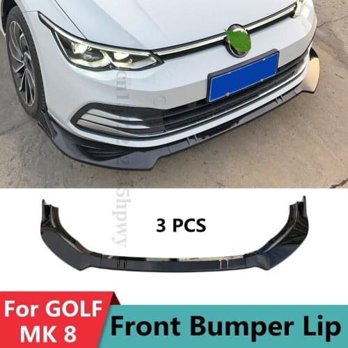 High Quality Car Front Bumper Lip Spoiler Splitter Diffuser Cover Trim Body Kit For VW For Golf MK8 R-Line 2020-2021 Bumper Lip