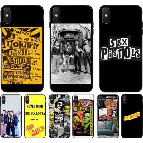 YNDFCNB Punk rock Sex Pistols Phone Case Cover for iphone 11 12 mini Pro Max X XS MAX 6 6s 7 8 plus 5 5S 5SE XR SE2020