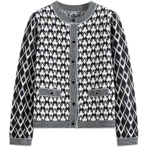 Women Knitted Sweater Vest Luxury Brand Retro Pattern Knitted Pocket Decoration Sleeveless Casual Cardigan Vest Sweater 2021 New