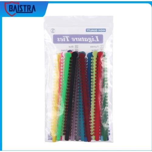 Dental Orthodontic Ligature Ties 1000/1014pcs Ties per Pack Colorful Clear Mickey Shape