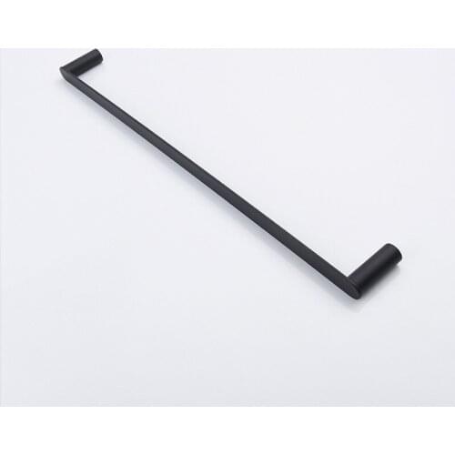 304 stainless steel black towel pole single pole hotel bathroom towel rack towel rack rack rack long rod