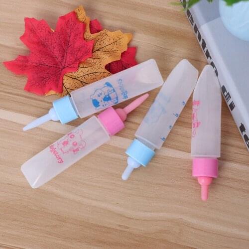 4pcs Small Pet Nurser Bottle Hamster Puppy Squirrel Kittens Nursing Feeding Bottle Water Milk Feeder