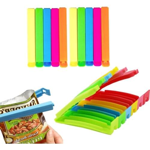 5Pcs Kitchen Storage Food Snack Seal Sealing Bag Clips For Food Chip Clip Sealer Clamp Plastic Tool Kitchen Accessories