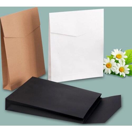 50pcs/lot Wholesale large Size 32.5x40x6cm Envelope Paper Bag Kraft Paper Clothing Bag T-shirt Shirt Express Gift Bag