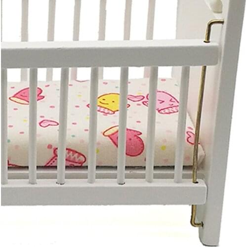 5x Modern 1:12 Rocking Horse +Crib +Cabinet Furniture Set Dollhouse Supplies