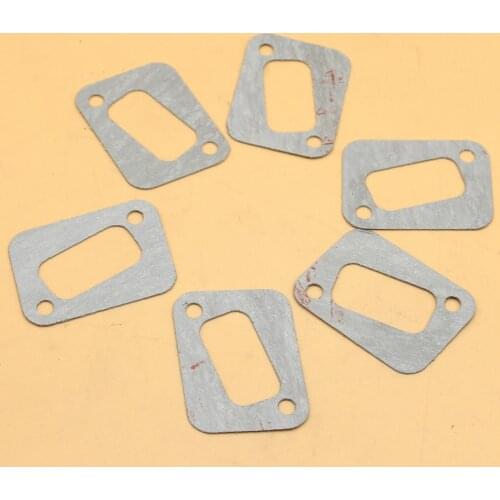 6Pcs/lot Exhaust Muffler Gasket Fit HUSQVARNA 340 350 345 346XP 351 353 Chainsaw Parts Replace 503 86 25-01