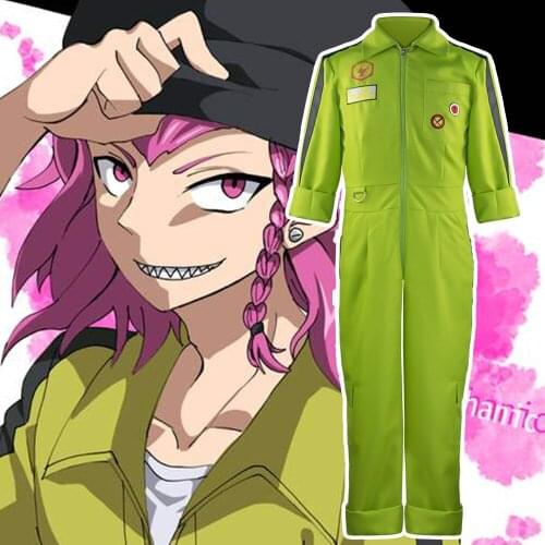 Anime Super DanganRonpa Kazuichi Souda Cosplay Costume Coverall Uniform Men Women Jumpsuit Outfits Halloween Party Clothes Set