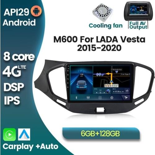 Android 10 6G+128G 4G WIFI DSP RDS Auto Radio Multimedia Video Player For LADA Vesta 2015-2020 GPS Navi Auto Radio Carplay 2 din