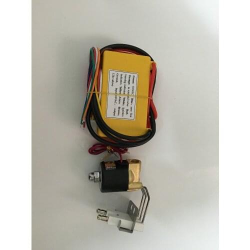 110VAC gas ignition transformer unit+spark plug+110V (1/4)soleniod valve high power output gas ignition controller