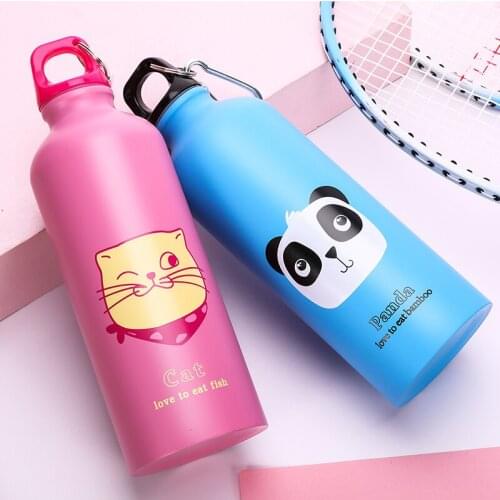 The New 500ml Cute Water Bolttle Lovely Animals Outdoor Portable Sports Camping Hiking Bicycle School Kids Water Bottle