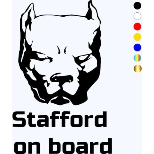 CK2274# Stafford on Board funny car sticker vinyl decal white/black car auto stickers for car bumper window car decor