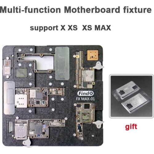PCB Motherboard Holder Fixture for IP X XS XSMAX Eplosion-proof Cooling Tin Platform With Middle Layer BGA Reballing Stencil