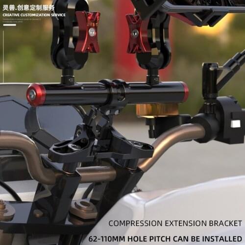 Motorcycle Handlebar Light Phone Holder Bracket for Honda CB1000R NC750 CBF600 Suzuki DL650 Vstrom Yamaha Tracer Kawasaki versys