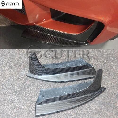 E82 1 series 1M Coupe RZ style Carbon Fiber Front Bumper Aprons Side Splitter for BMW E82 1M Revozport style 07-14