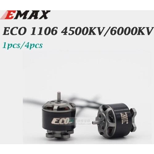 1pcs/4pcs EMAX ECO1106 2~3S 4500KV 6000KV CW Brushless Motor For FPV Racing Drone RC Quadcopter Multicopter RC Parts Spare Parts