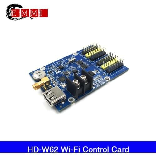 HD-W62 2*HUB08 4*HUB12 1024*64 USB+WIFI LED display control card Single & Dual Color P3.75 P4.75 LED control card