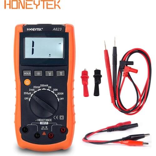 HONEYTEK Digital Multifunction LCR Meter Capacitance Inductance Ohm Multimeter ESR Capacitor Tester Inductance Meter LCR4070D