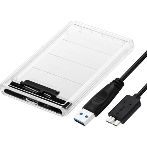 New USB 3.0 2.5Inch SATA3 5gbps Hard Drive Enclosure Caddy Case For External HDD/SSD