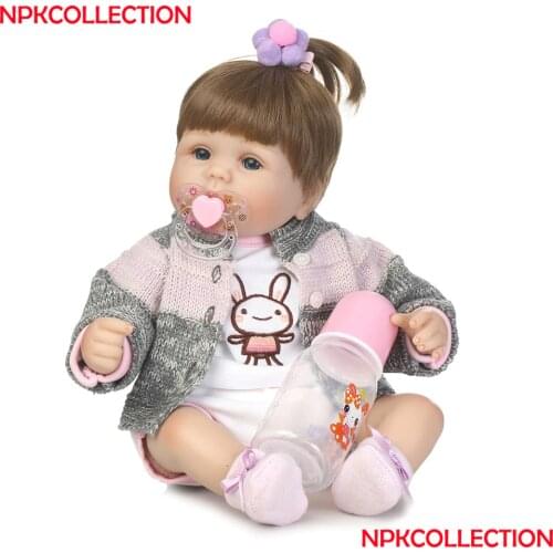 Reborn Baby Doll Princess Girl Dolls 40cm Soft Silicone Babies Girls Lifelike real born dolls bebe real reborn bonecas