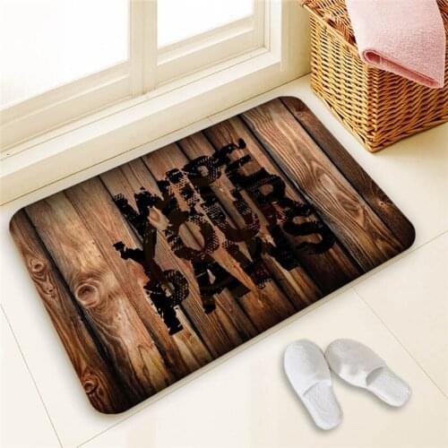 Hot Sale Custom Wipe Your Paws Door Mat Art Design Pattern Printed Carpet Floor Hall Bedroom Cool Pad Fashion Rug 40x60cm
