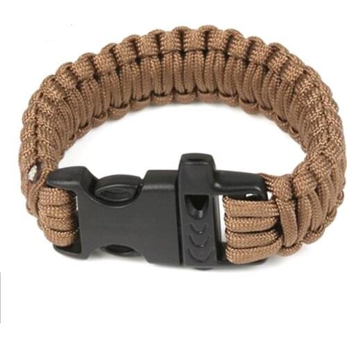 Outdoor umbrella rope bracelet emergency survival bracelet lifeline bracelet manual compilation at 9001