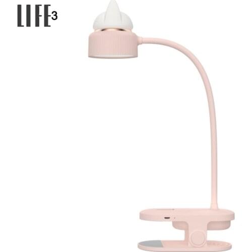 New Youpin Cooperation Brand 3Life LED Desk Lamp USB Charging Folding Clip Light 3 Gear Adjustable Cat Reading Night Light
