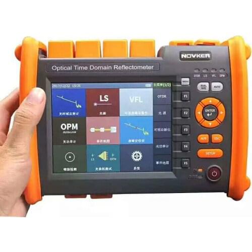 Fiber Optical OTDR 1310/1550nm 32/30dB SM Optic Fiber OTDR Tester With VFL OPM Light Source Function
