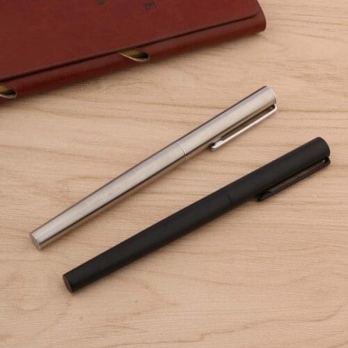 Fountain ink Pen for stainless steel Frosted black nib Stationery Office School Supplies plumas para escribir caneta tinteiro