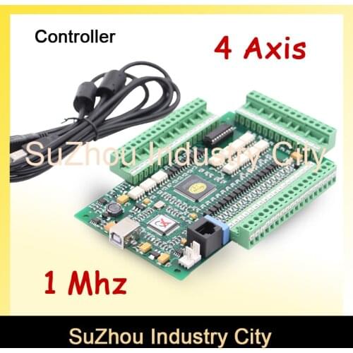 4 Axis MACH3 USB CNC Motion Control Card frequency 1MHZ CNC Controller Driver Board used for stepper motor and servo motor
