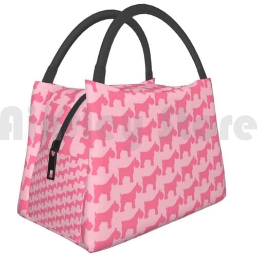 Portable Insulation Bag Pink Schnauzers Schnauzer Schnauzers Terrier Terriers Dog Dogs Breed German Giant