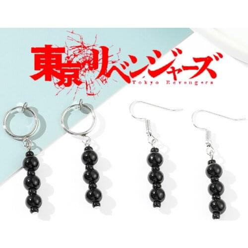 Anime Tokyo Revengers Earrings Wakasa Imaushi Earrings Izana Mitsuya Waka Drop Ear Clip For Women Men Cosplay Jewelry Halloween