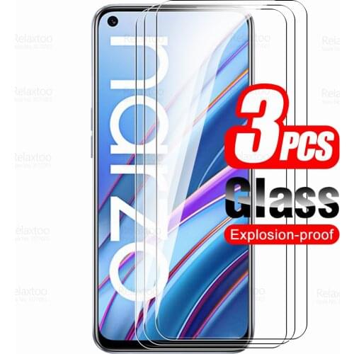 Realmi Narzo 30 Glass 3pcs Tempered Glass For Oppo Realme Narzo30 4G 6.5" RMX2156 Phone Screen Protector Cover Protective Film