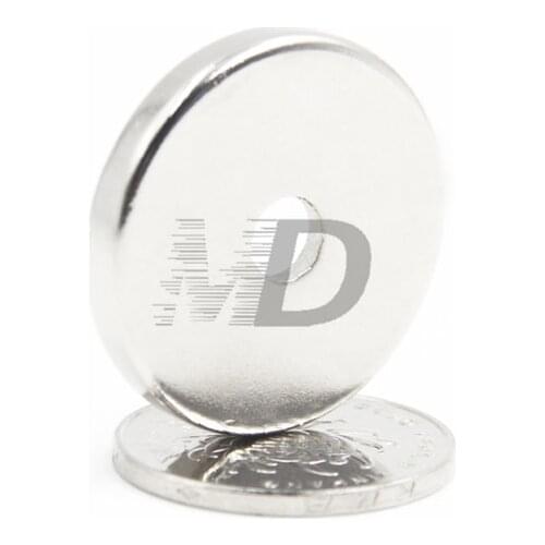100pcs Super Strong Round Neodymium Countersunk Ring Magnets 30mm x 3mm Hole: 5.2mm N50 Neodymium Magnet Free Shipping