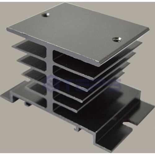 Solid state relay radiator black SSR25A aluminum heat sink radiating seat 50*80*50