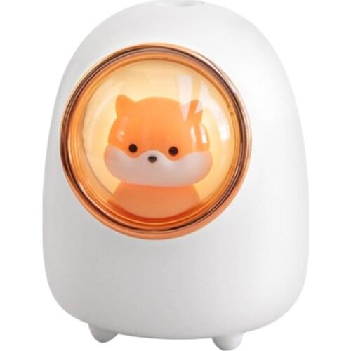 HAEGER Cute Hamster Humidifier Squirrel Diffuser DC5V USB Mini Diffuser Home Office Desktop Mini Mist Maker Automatic Power Off