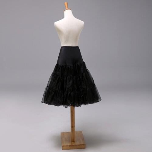 Womens Vintage 2 Layer 50s Petticoat Rockabilly Tutu Skirt Multicolor