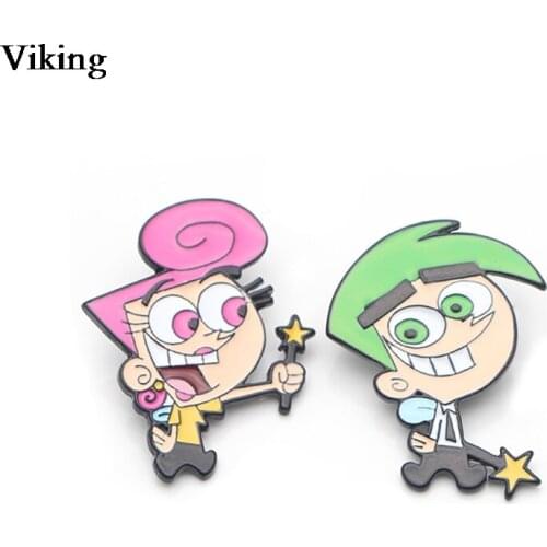 1Pcs Cute Cartoon Character Enamel Brooches Metal Lapel Pins Badge Brooch Backpack Clothing Accessories Gift for Kids G0345