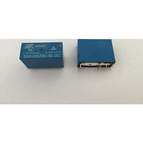 1PCS SMI-05VDC-SL-2C DC 5V 5A 250V 8PIN Power Relay